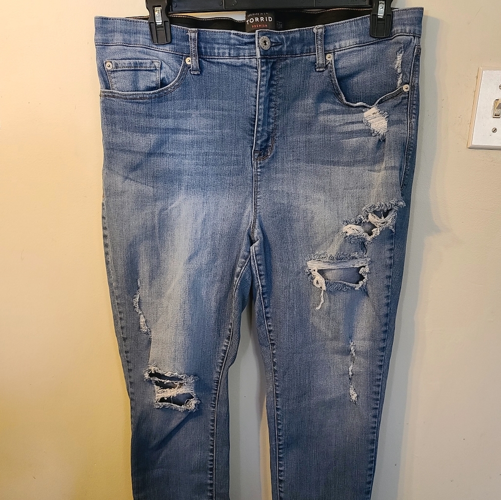 Torrid Sky High Premium Skinny Jeans sz 20 Reg